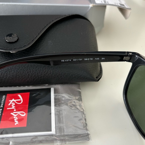 NWT RayBan RB4374 Black Sunglasses - Picture 6 of 6